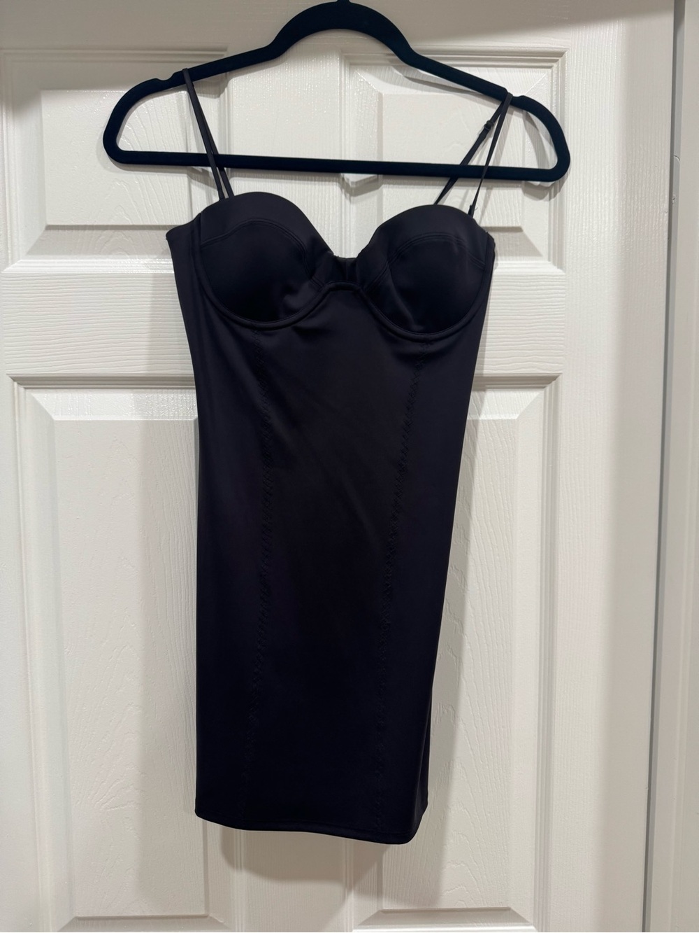 Zara Black Bustier Mini Dress